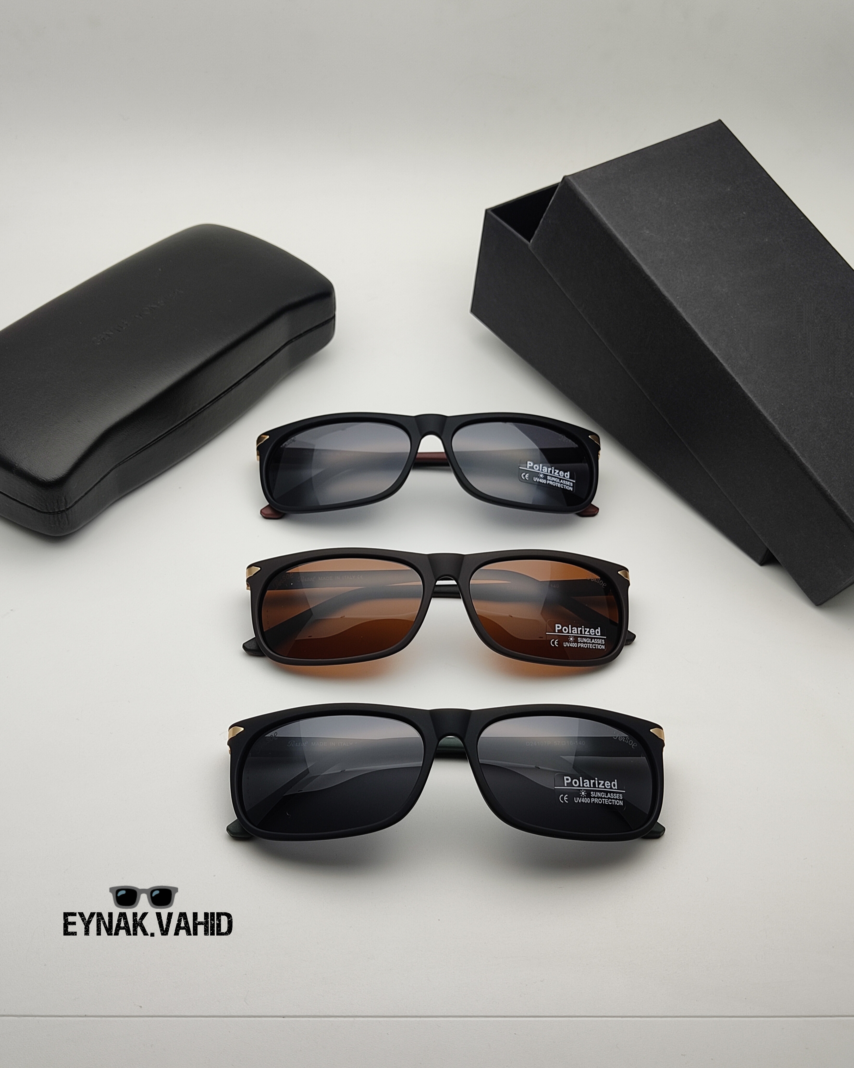 عینک آفتابی پرسول مدل پلاریزه فریم تی آر