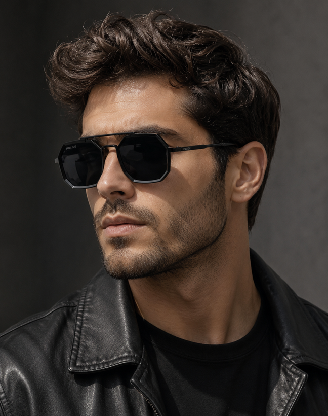 عینک آفتابی پلیس مدل فلزی uv 400